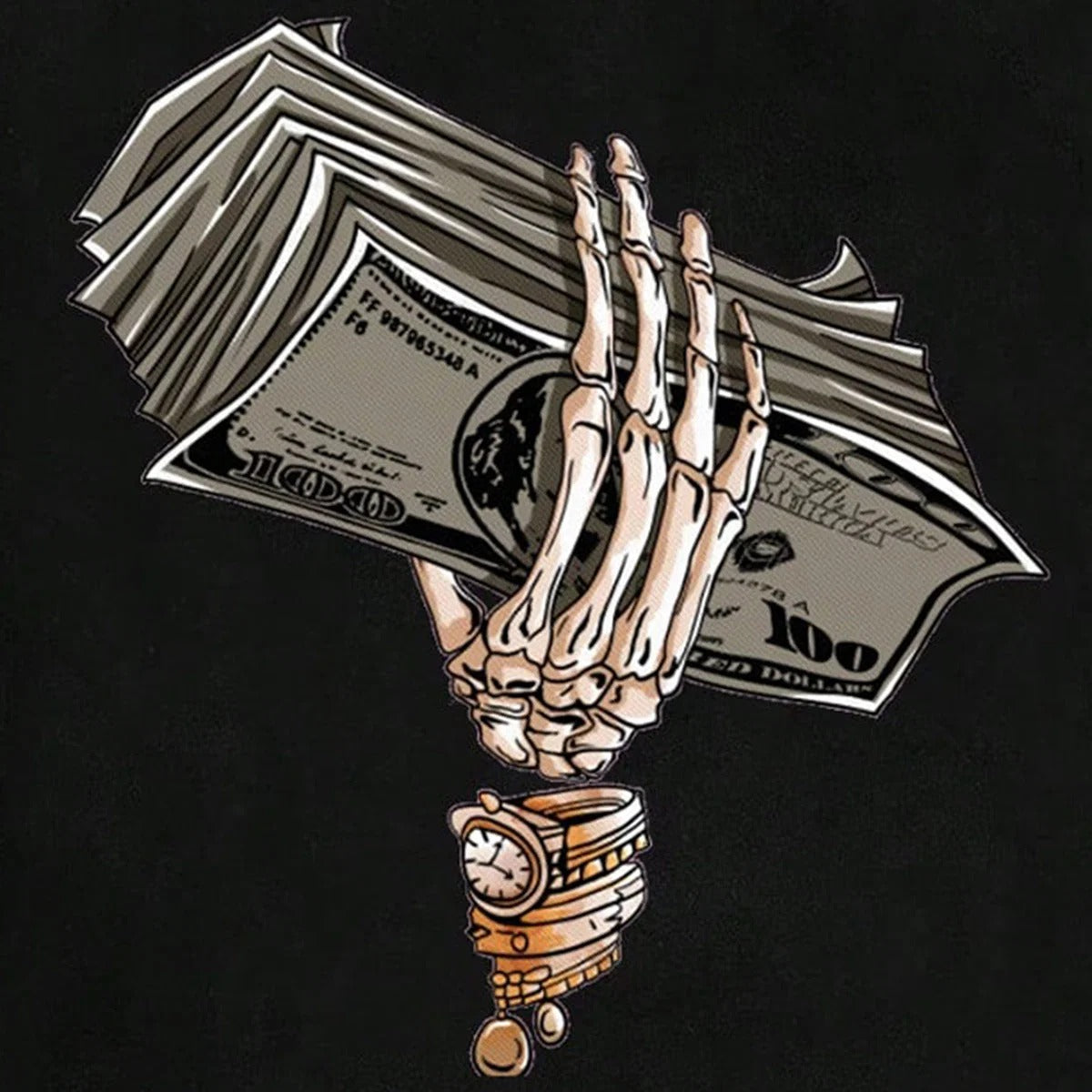 Skeleton Hand Graphic Kids T-Shirt | Premium Cotton Half Sleeve Casual Streetwear Tee for Boys & Girls