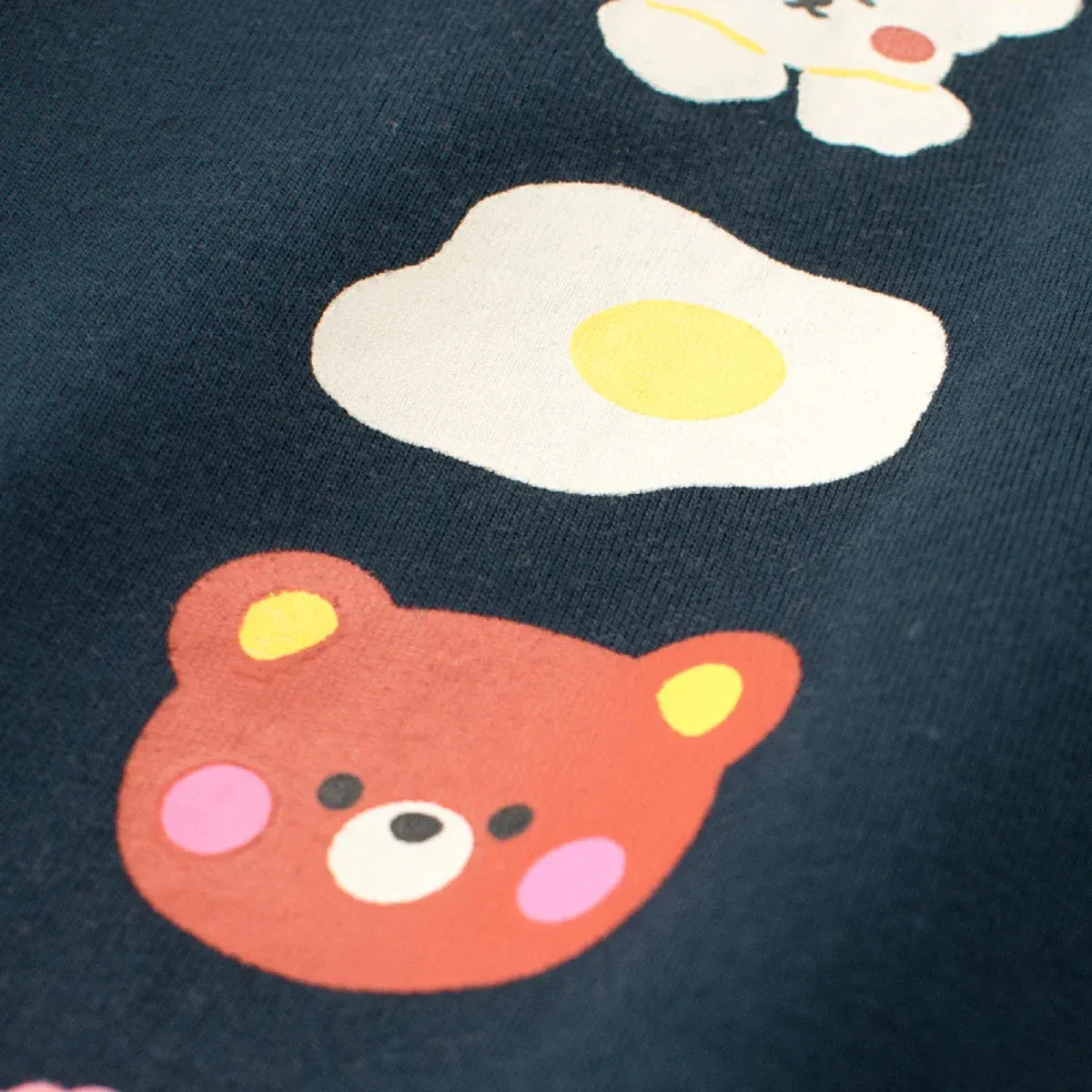 Cute Bear & Heart Print Kids T-Shirt | Premium Cotton Half Sleeve Casual Tee for Boys & Girls