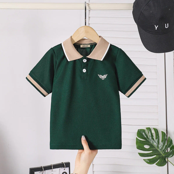 Classic Premium Kids Polo T-Shirt | Soft Cotton Half Sleeve Casual Polo Tee for Boys & Girls